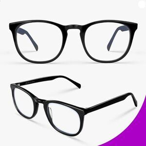 1 Pair VISOONE Blue Light Blocking Computer Glasses in Black